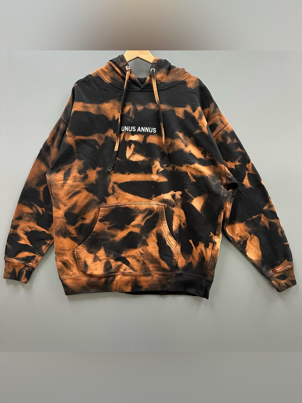 Unus Annus The End Countdown 365 Hoodie Mens 2XL YouTube Mariplier Bleach Dyed